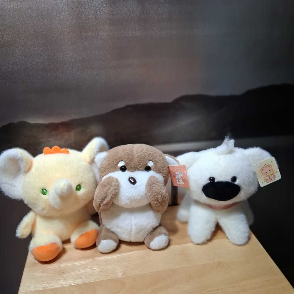 3 Cute, Soft Plush Toys